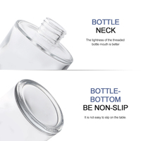 Bouteille ronde en verre de diffuseur de roseaux de couleur noir et blanc mat de 100ml avec bâtons de capuchon