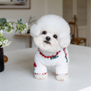 <span class=keywords><strong>Abrigo</strong></span> Cálido y Adorable para <span class=keywords><strong>Perro</strong></span>, Ropa de Otoño e Invierno para Mascotas, <span class=keywords><strong>Abrigo</strong></span> con Diseño de Cerezas - Product Image 2