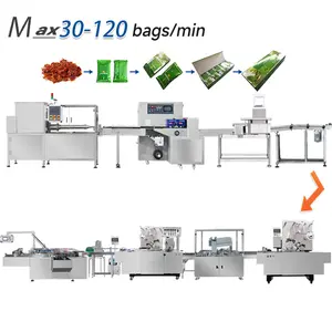 Full Automatic 50g 100g 250g Hookah Molasses Shisha Tobacco Sachet Packing Machine Cartoning Machine 3D Machine Shisha Line