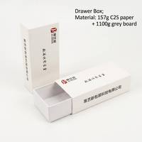 Boîte d'emballage en papier haut de gamme avec logo personnalisé Tiroir cadeau coulissant rigide avec extracteur Boîte d'accessoires de téléphone glissière coulissante ouverte