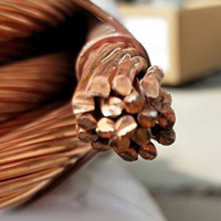 Kabel Tembaga Tanpa Isolasi 95 mm² untuk Proteksi Petir, Konduktor Tembaga 6 AWG PVC, Kabel Listrik 7 Untaian untuk Pembumian