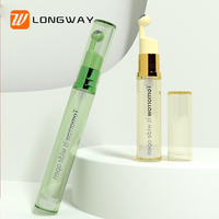 Botol rol bola kecil plastik 5/10/15ml, botol rol bola kecil warna kustom cocok untuk krim mata