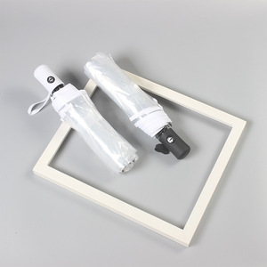 <span class=keywords><strong>Parapluie</strong></span> transparent entièrement automatique à ouverture/fermeture, imprimé du logo, publicitaire, pliable en trois, tendance, style urbain, frais et moderne, en stock - Product Image 4