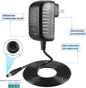 24V cung cấp điện DC ADAPTER với DC Phích cắm ac120v để dc24volts 2amps 1.5A 0.5A 200mA 100mA ABS Vật liệu Plug-in kết nối - Product Image 4