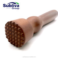 Muddler en bois de luxe de 9 pouces