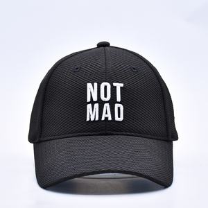 Gorras de béisbol con bordado 3D de alta calidad, gorros de béisbol negros de poliéster de 6 paneles con logotipo personalizado - Product Image 2