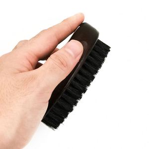 Brosse à barbe en bois massif et nylon pour homme, soin du cou et de la barbe, courbée 360 Wave, pour le rasage, marque privée - Product Image 5