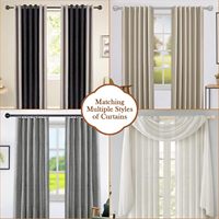 Tringle à rideau moderne de 2 pouces de large, tringle épaisse de 2 pouces de diamètre pour décoration de grandes fenêtres