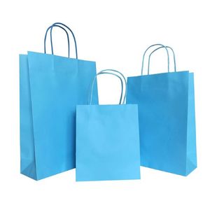 Bolsa de compras de papel Kraft ecológica, biodegradable y sostenible - Product Image 5