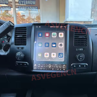 Système de navigation GPS vidéo automobile 12,1 pouces pour Chevrolet Silverado 2007-2013, autoradio Android Tesla, écran tactile, lecteur DVD de voiture