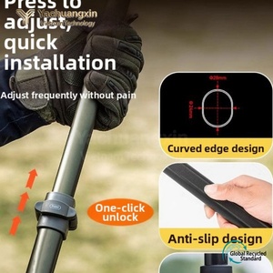 Outdoor aluminum alloy <b>canopy</b> pole, quick retractable camping <b>tent</b> support pole, entrance hall fixed pole, lightweight camping - Product Image 4