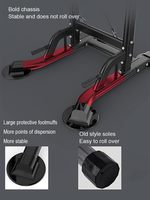 Barra Horizontal Ergonómica Acolchada para Gimnasio, Estación de Dominadas, Equipo de Calistenia, Entrenador Funcional para Fortalecimiento del Core