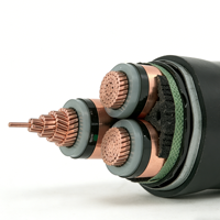 3-adriges XLPE-isoliertes, armiertes PVC-ummanteltes Stromkabel 240/300/400mm² Elektrokabel U1000 R2V RVFV NYY YVV N2XY N2XBY Kupfer