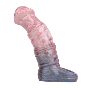 Factory Price Monster Penis Sleeve Male Cock Enlarger Sexy Tools Silicone Realistic Wolf Cock Cover <b>Dildo</b> Sheath Sex Adult Men - Product Image 1