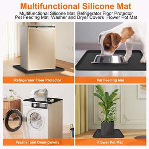 Tapis de réfrigérateur antidérapant et imperméable OKOLAY, <span class=keywords><strong>lavable</strong></span>, en caoutchouc et silicone, pour sous le réfrigérateur - Product Image 6