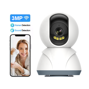 3mp <span class=keywords><strong>home</strong></span> an ninh không dây giám sát từ xa tầm nhìn ban đêm ip màn hình bé với hai chiều nói chuyện phát hiện chuyển động wifi camera thú cưng - Product Image 1