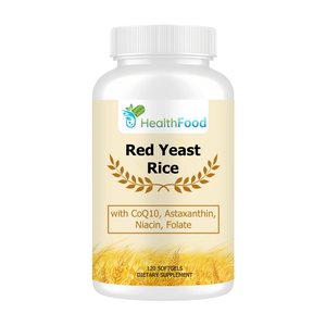 Lower Price Organic Red Yeast Rice Softgels with Astaxanthin Boost Metabolism Energy Coenzyme Q10 <b>Supplement</b> Soft Capsules - Product Image 1