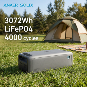 Batterie d'extension Anker Solix BP3000 3072Wh LiFePO4 pour système solaire hors réseau, alimentation de secours domestique, certification UK EU, 25 kg - Product Image 1
