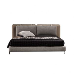 Italian Style Double Modern Designer Leather <b>Bed</b> Home Furniture Wooden <b>Bed</b> <b>Frame</b> Custom King/<b>Queen</b> <b>Size</b> <b>Bed</b> for Apartment - Product Image 4