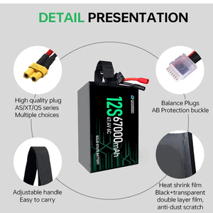 Nouvelle batterie solide 6S 12S 24S 74000mah 67000mah Lithium-ion pour pack de batteries de drone 88000mah-6S Batterie de drone solide 88 - Product Image 2