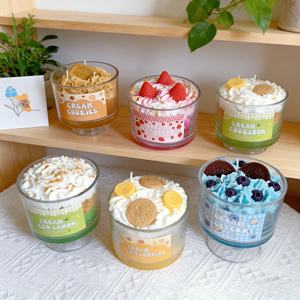 Wholesale Handmade Dessert Shaped Scented Soy Wax <b>Candle</b> Patisserie Novelty Home Decor Holiday Valentine's Wedding Party - Product Image 5