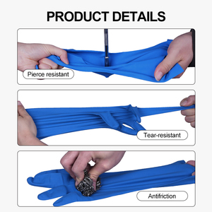 Guantes Industriales <span class=keywords><strong>de</strong></span> Nitrilo XINGYU <span class=keywords><strong>de</strong></span> 33 cm, Azules, Resistentes a Químicos, Ácidos y Álcalis, para Laboratorio - Product Image 3