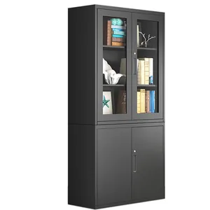 PJ Miniatur Furnitur Dada Persegi 2 Pintu Furnitur Garage Hitam Kotak Kabinet Penyimpanan Alat Diy Logam