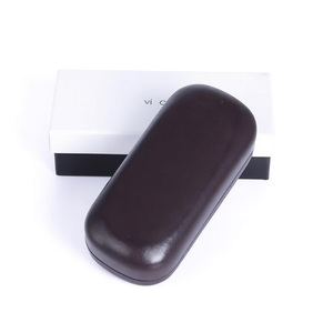 Estuche de lujo de cuero para <span class=keywords><strong>gafas</strong></span>, caja rígida para <span class=keywords><strong>gafas</strong></span> de sol, paño de limpieza para <span class=keywords><strong>gafas</strong></span>, juego de estuches para <span class=keywords><strong>gafas</strong></span> con logotipo personalizado - Product Image 4