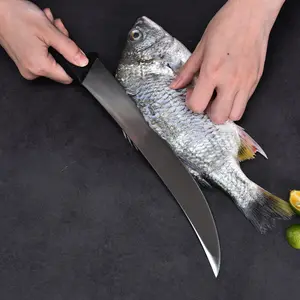 Nouveau Design couteau à désosser en acier inoxydable de 7 pouces poignée antidérapante couteau à poisson Ultra tranchant couteau à filet avec poignée en PP