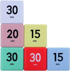 Mới Cube cài sẵn hẹn giờ thực tế di động thời gian quản lý công cụ nghiên cứu nhà bếp nấu ăn Rollover tạm dừng đếm ngược Cube giờ - Product Image 1