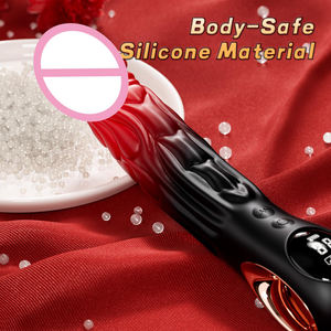 Ejderha fantezi titreşimli yapay penis vajinal klitoral stimülatör LED ekran G Spot erkek ve kadın için gerçekçi yapay penis vibratör - Product Image 3