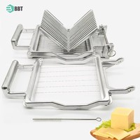 Trancheuse à fromage professionnelle en acier inoxydable 304, coupe-fromage multi-fils, guillotine pour charcuterie, restaurant, fromage, beurre