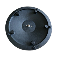 Base de table basse en fonte noire à base ronde robuste