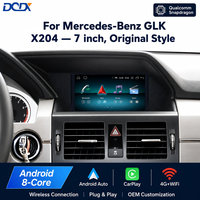 Reproductor de DVD para Auto Android de 7 Pulgadas Qualcomm para Mercedes Benz GLK X204, Navegación GPS, CarPlay, Bluetooth, Estéreo para Auto, NTG 4.0 4.5