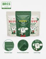 Sachet Doypack Personnalisé Anti-Odeur Imprimé, Qualité Alimentaire, pour Aliments pour Animaux, avec Fermeture Zip Refermable, pour Biscuits, Café, Snacks, Chewing-gum