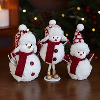 Mainan Boneka Natal Grosir dalam Jumlah Besar, Mainan Promosi Bermerek, Mainan Isi Kapas PP, Boneka Salju Natal, Pabrik OEM ODM