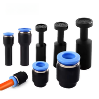 Raccords pneumatiques rapides en nylon de 4 mm/6 mm/8 mm/10 mm/12 mm, embouts de tuyau à pression, connecteurs étanches anti-poussière pour conduites d'air