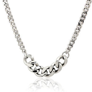 قلادة سلسلة من الفولاذ المقاوم للصدأ 316L من نوع واحد 11 من سلسلة واسعة قلادة ساحرة قلادة ضيقة 18 بوصة إكسسوارات مجوهرات معدنية بسيطة - Product Image 2