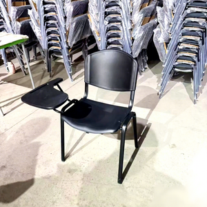 Chaise d'étudiant avec tablette d'écriture, mobilier scolaire universitaire en gros, plastique durable avec cadre métallique, assise confortable - Product Image 1
