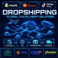 Agent de dropshipping en Chine pour Shopify, Shopee, TikTok, avec services de sourcing, contrôle qualité, emballage, entreposage et expédition mondiale