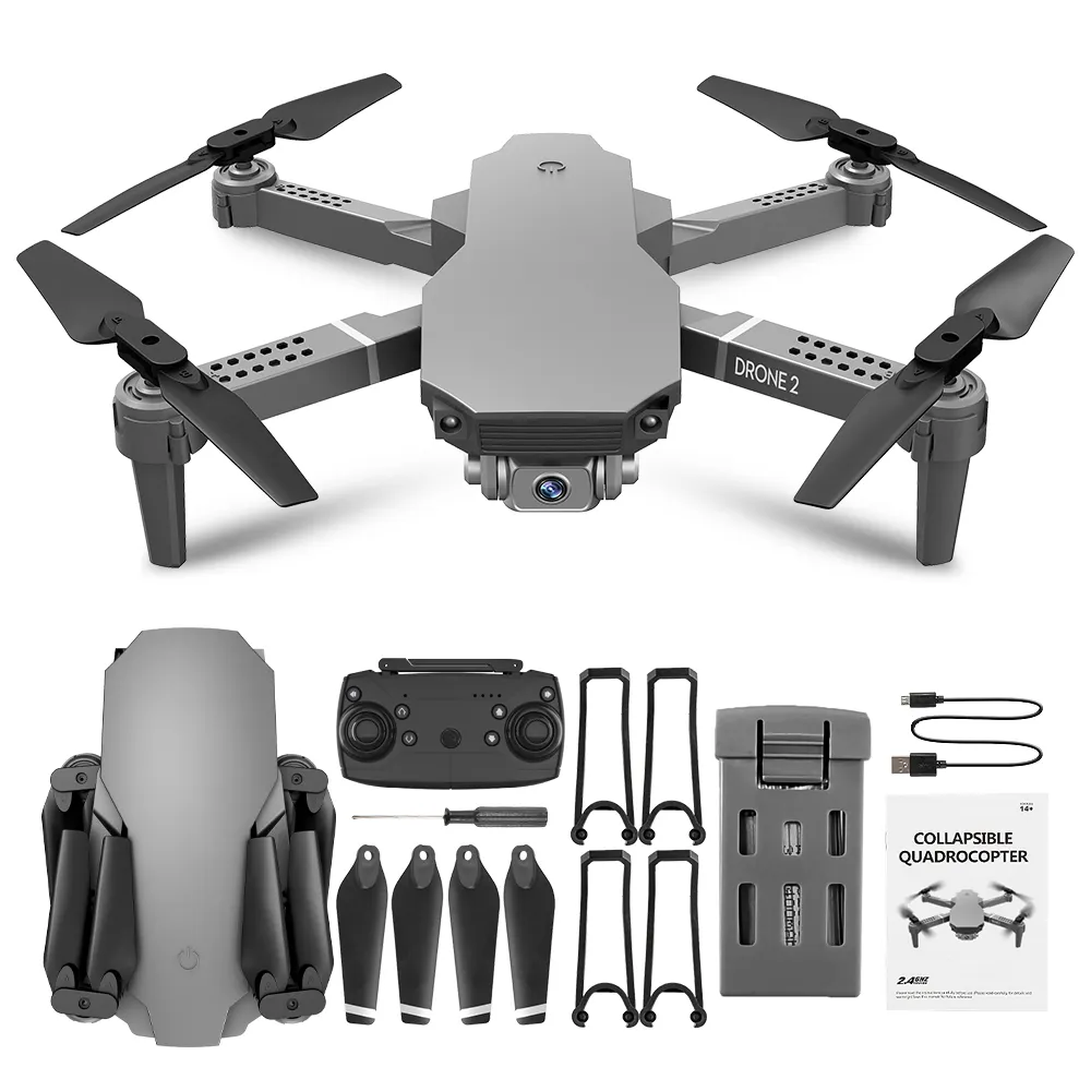 Factory Wholesale Recording Video Drone E88 RC UAV 4K Drone Camera Quadcopter Cheap Price FPV Drone With Camera