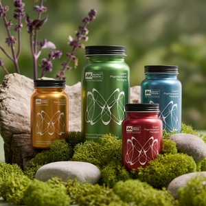 Botellas de Metal para Cápsulas y Vitaminas al por Mayor, con Tapa Hermética Sellada, Juego a Granel - Product Image 1