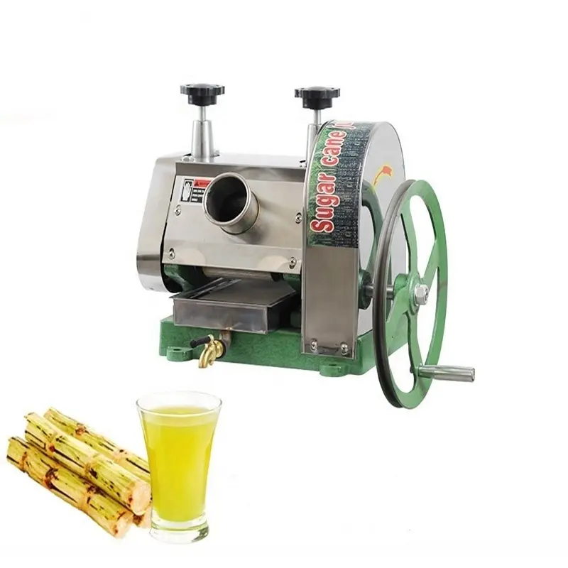 Home Commercial Portable Manual Type Mini Small Scale Sugar Cane Sugarcane Juice Making Juicer Extractor Machine For Sale