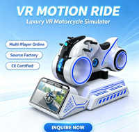 Simulateur de conduite de moto VR 9D rentable, expérience de course immersive, machine de jeu VR pour centre de divertissement intérieur