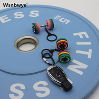 Plaques de poids f45 bricolage personnalisé 3D llaveros CHAVEIRO porte-plaque poids chargement gilet gym fitness changement plaques de poids porte-clés