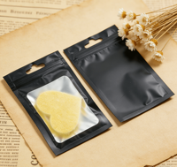 Sachet d'emballage auto-scellant refermable en PET couleur macaron, holographique et épaissi, pour bijoux, pierres précieuses, bracelets, boucles d'oreilles et porte-cartes