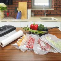 Machine à sceller sous vide Rouleaux de sacs Machine à sceller sous vide les aliments Rouleaux de sacs de stockage Sacs à sceller sous vide en relief librement découpés pour la viande
