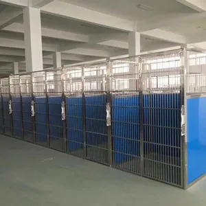 Walk-in Customized Dog kennels Multiple MULTI-UNIT Stainless steel 304 DOG RUNS   KENNELS Dog boarding kennels