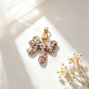 Elegant Full Rhinestone <b>Bow</b> Keychain Bling Bowknot Key Ring Gold Plated Key <b>Holder</b> for Women Bag Accessories - Product Image 6