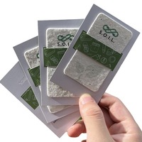 Papier à graines écologique plantable et biodégradable avec graines de tournesol, lavande, menthe, fraise, tomate, trèfle – Taille personnalisée pour cadeau ou mariage